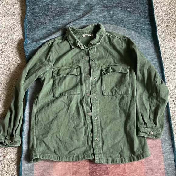 Luvamia Bohemian Green Denim Layering Jacket - Picture 8 of 12